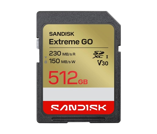 SanDisk SDXC karta 512GB Extreme GO (230 MB/s , UHS-I U3 V30)