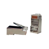 BAZAR - Konektor STP RJ45 (8p8c), Cat5E, 50µm, licna(lanko) - 100 ks - POŠKOZENÝ OBAL