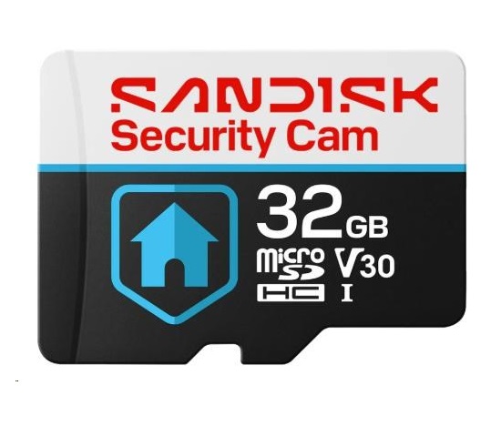 SanDisk MicroSDHC karta 64GB Security Cam Outdoor (R:100/W:40 MB/s, Class 10, U3 V30)