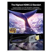 PremiumCord Kabel Ultra HD HDMI 2.2 16K@60Hz, 8K@240Hz, 4K@480Hz, pozlacený, 1,5m