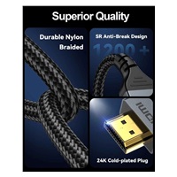 PremiumCord Kabel Ultra HD HDMI 2.2 16K@60Hz, 8K@240Hz, 4K@480Hz, pozlacený, 5m