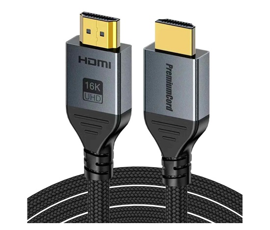 PremiumCord Kabel Ultra HD HDMI 2.2 16K@60Hz, 8K@240Hz, 4K@480Hz, pozlacený, 3m