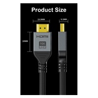 PremiumCord Kabel Ultra HD HDMI 2.2 16K@60Hz, 8K@240Hz, 4K@480Hz, pozlacený, 3m