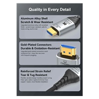 PremiumCord Ultra High Speed HDMI 2.1 optický fiber kabel, 8K@60Hz, pozlacený, 5m