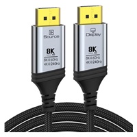 PremiumCord Kabel DisplayPort 1.4 8K optický M/M, pozlacený, 10m