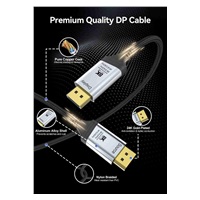 PremiumCord Kabel DisplayPort 1.4 8K optický M/M, pozlacený, 15m