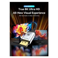 PremiumCord Kabel DisplayPort 1.4 8K optický M/M, pozlacený, 20m