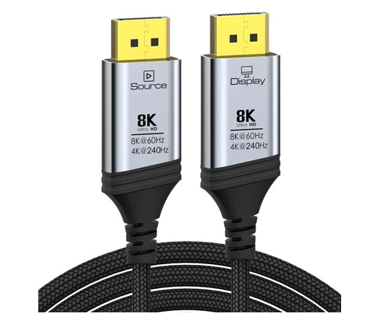 PremiumCord Kabel DisplayPort 1.4 8K optický M/M, pozlacený, 25m