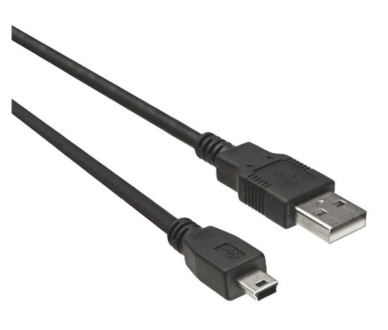 PremiumCord Kabel USB 2.0, A-B mini, 5pinů, 1m