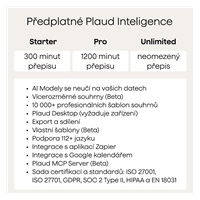 PLAUD Note Pro - AI hlasový záznamník, černý