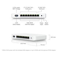 UBNT UDB-Switch, UniFi 2.5G PoE switch s Wi-Fi 7 bridgem