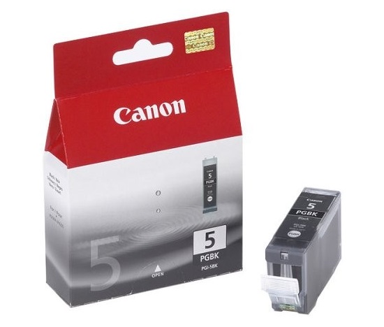 Canon CARTRIDGE PGI-5BK černá pro IP4x00, IP5200(R), IP6600D, PIXMA MP500, 530, 600,610 MX850