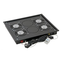 TRITON Ventilační jednotka horní (spodní), 4 ventilátory-230V/60W, termostat, šedá