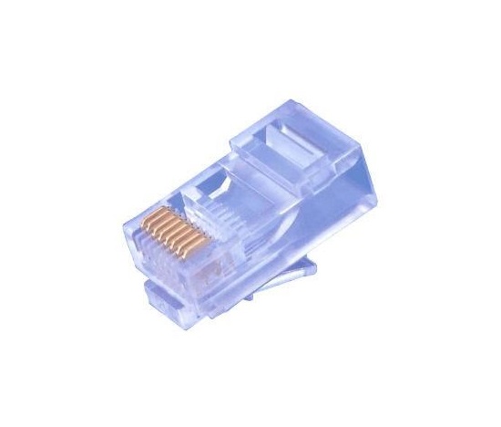 Konektor UTP RJ45 (8p8c), Cat5E, 50µm, drát - 100 ks