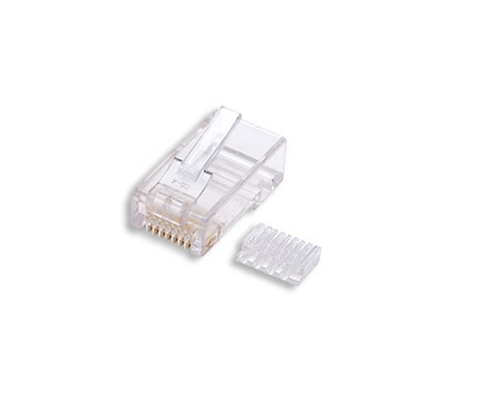 Konektor UTP RJ45 (8p8c), Cat6, 50µm, skládaný, drát - 100 ks