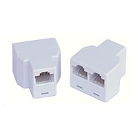 Dvojspojka RJ45, 1x8p8c/2x8p8c - telefonní