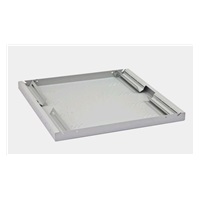 TRITON Police s perforací 19", 1U/750mm, nosnost 80kg, černá