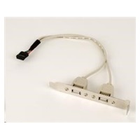 GEMBIRD Přídavné porty pro MB, záslepka 2x USB2.0 (bracket)