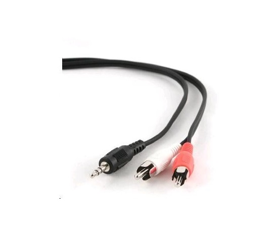 GEMBIRD Kabel audio 3,5mm Jack - 2x Cinch 1,5m (RCA, M/M, stereo)