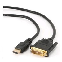 GEMBIRD Kabel HDMI - DVI 1,8m (M/M, DVI-D, Single Link, zlacené kontakty, stíněný)