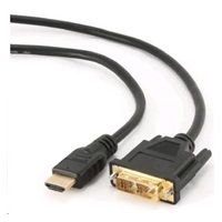 GEMBIRD Kabel HDMI - DVI 3m (M/M, DVI-D, Single Link, zlacené kontakty, stíněný)