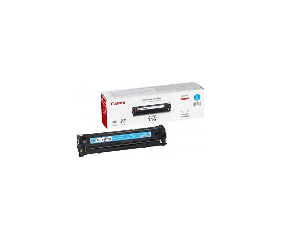 Canon TONER CRG-716C azurový, pro  LBP5050, LBP5050N, LBP5360, MF-8030Cn, MF-8040Cn, MF-8050Cn, MF-8080Cw (1500 str.)