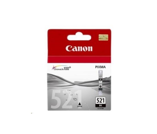 Canon CARTRIDGE CLI-521BK černá pro IP 3600,4600,4700, MP550,MP6x0, MP9x0, PIXMA 550,640, MX870