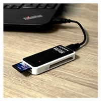 AXAGON CRE-X1, USB 2.0 externí MINI čtečka 5-slot ALL-IN-ONE
