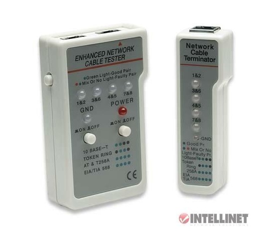 Intellinet Cable Tester, Multifunction RJ45/RJ11
