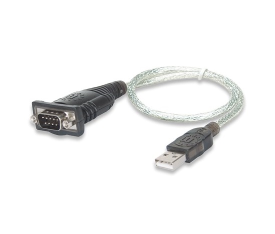 MANHATTAN převodník z USB na sériový port (USB AM / DB9M, RS232), blistr