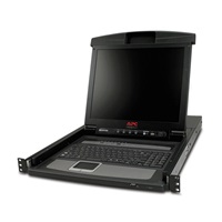 APC 17" Rack LCD Console with Integrated 8 Port Analog KVM Switch