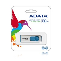 ADATA Flash Disk 32GB C008, USB 2.0 Classic, bílá