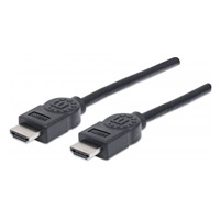 MANHATTAN kabel High Speed HDMI 4K, 3D, Male to Male, stíněný, černý, 1,8m
