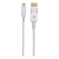 MANHATTAN kabel Mini DisplayPort Male to DisplayPort Male, 2m, White