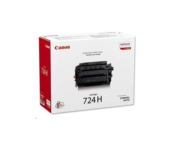 Canon TONER 724H černý pro i-SENSYS LBP6750DN, LBP6780x, LBP7780Cx, MF512x, MF515x (12 500 str.)