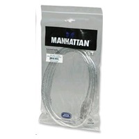 MANHATTAN Kabel USB 2.0 A-B propojovací 3m (stříbrný)