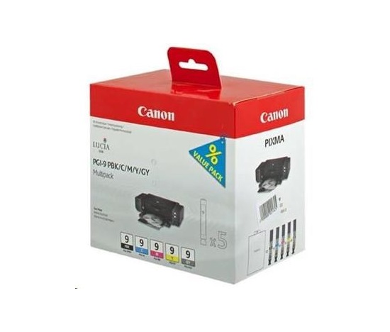 Canon CARTRIDGE PGI-9 PBK/C/M/Y/GY MULTI-PACK pro PIXMA Pro9500 MARK II, PIXMA iX7000