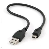 GEMBIRD Kabel USB 2.0 A-Mini B (5pin) 30cm k externím HDD (ADATA, WD, ...)