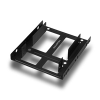 AXAGON RHD-225, kovový rámeček pro 2x 2.5" HDD/SSD do 3.5" pozice, montáž ventilátoru