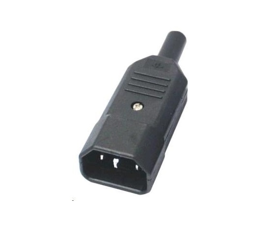 PREMIUMCORD Konektor napájecí 230V na kabel (samec, IEC C14)