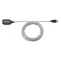 MANHATTAN Kabel USB 2.0 A-A aktivní prodlužovací 5m, Daisy-Chainable