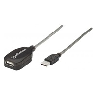 MANHATTAN Kabel USB 2.0 A-A aktivní prodlužovací 5m, Daisy-Chainable