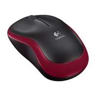 Logitech Wireless Mouse M185, red