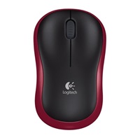 Logitech Wireless Mouse M185, red
