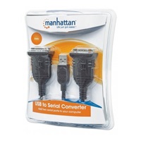 MANHATTAN převodník z USB na 2x sériový port (USB AM/DB9M(2), RS232)