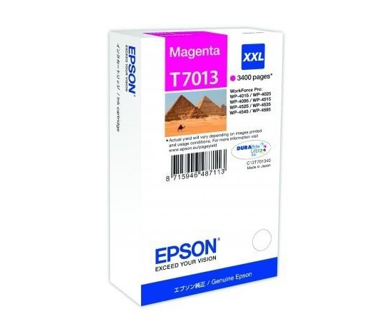 EPSON Ink bar WorkForce-4000/4500 - Magenta XXL - 3400str. (34,2 ml)
