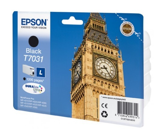 EPSON Ink čer WorkForce-4000/4500 - Black L-1200str. (24 ml)