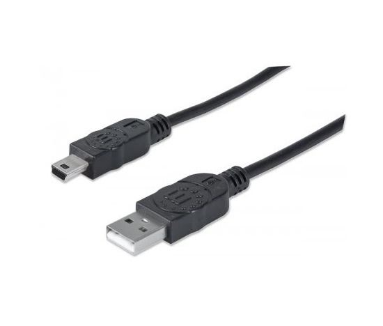 MANHATTAN Kabel USB 2.0 A-mini B propojovací 1,8m
