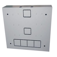 LEXI-Net 19" nástěnný vertikální rozvaděč SOHO 2U+4U 540x170, perforované dveře, šedý