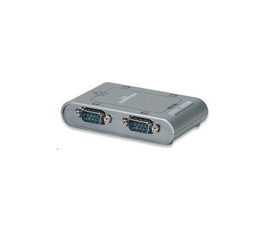Berolige kontakt kan opfattes MANHATTAN Převodník z USB na 4x sériový port (USB AM/DB9M(4), RS232) | eD  system a.s.
